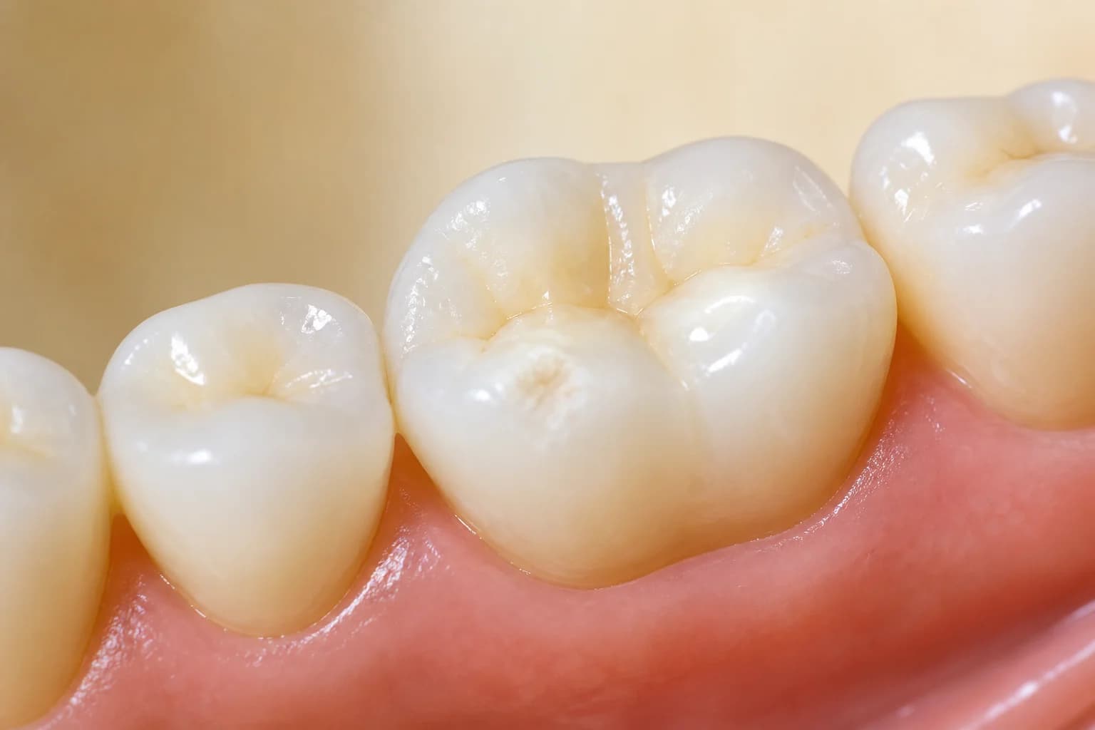 Early cavity limited to the enamel surface