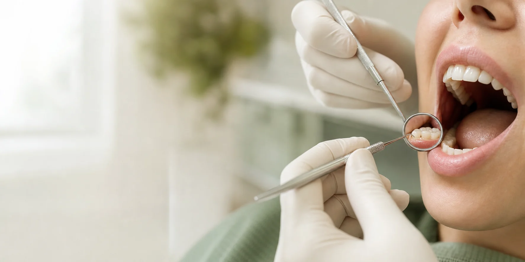 Careful cavity treatment in a modern K Dentistry clinic