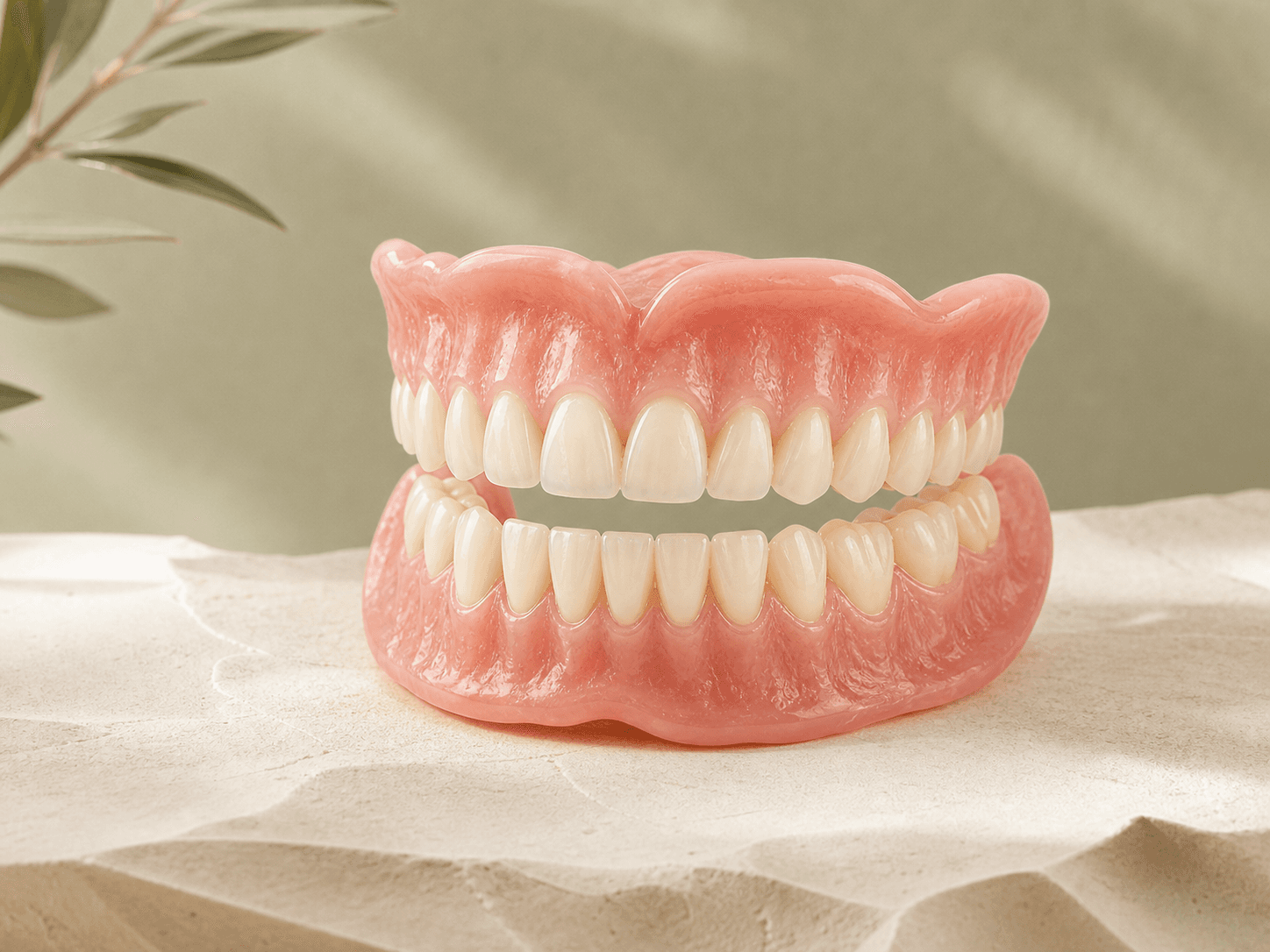 Full upper and lower removable denture