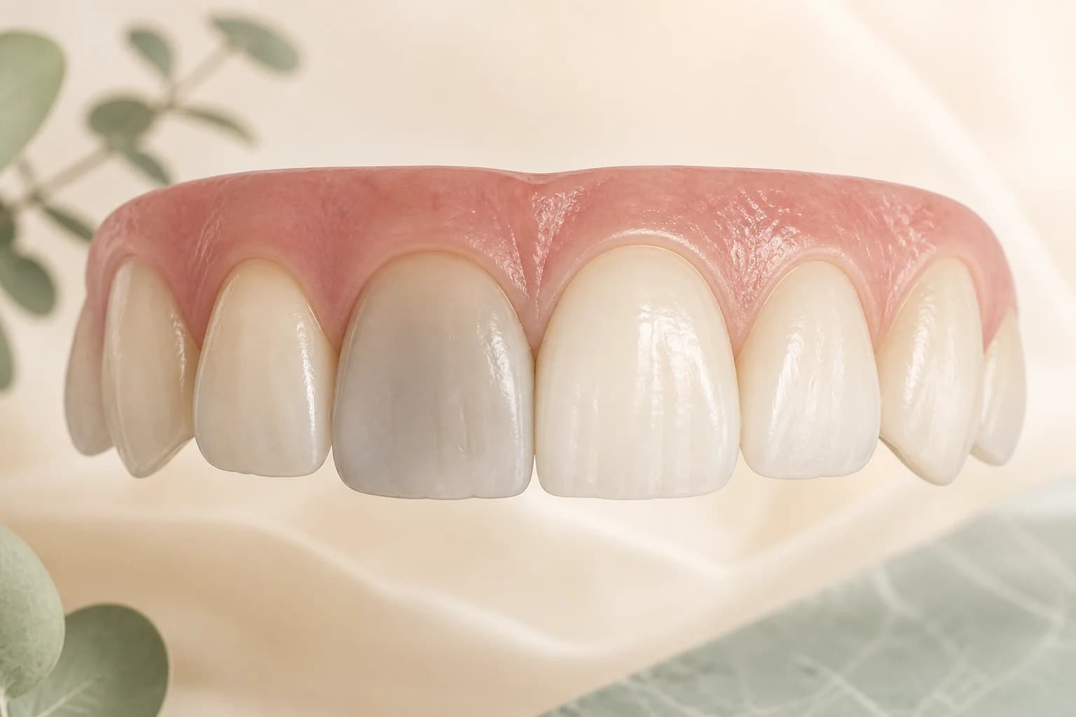 Illustration of an internally discoloured tooth and a crown that does not whiten