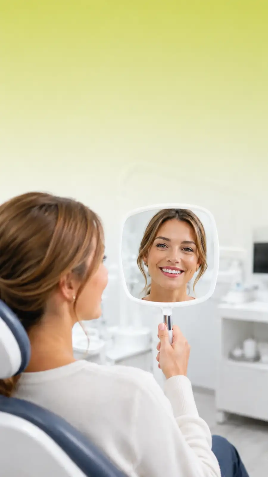 Authentic photo from the clinic — dentist and patient in the treatment room